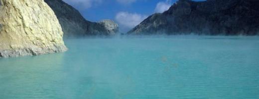 Amazing view from the top of Kawah Ijen Volcano
